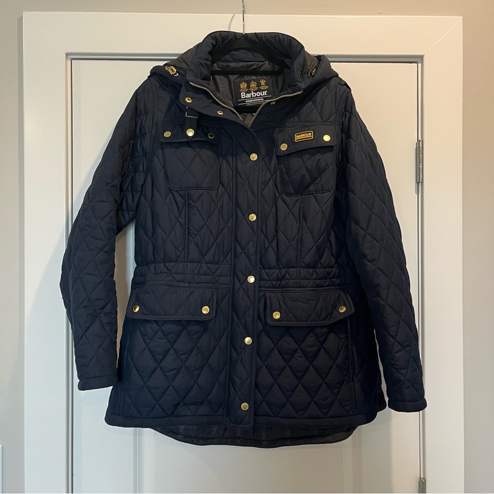 Barbour Quilted Navy Jacket
